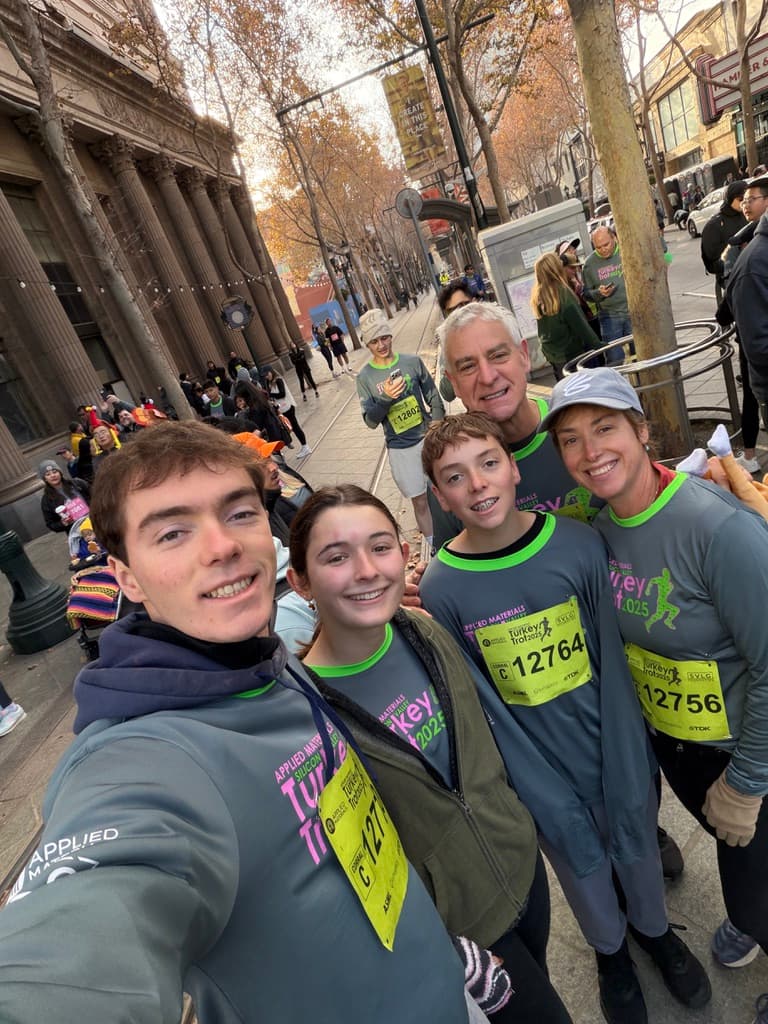 Family turkey trot, let's keep doing that.